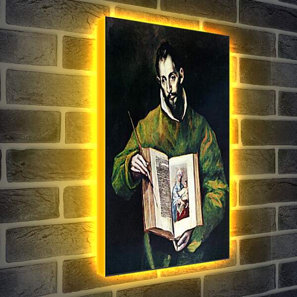 Лайтбокс световая панель - Hl. Lukas als Maler. Эль Греко
