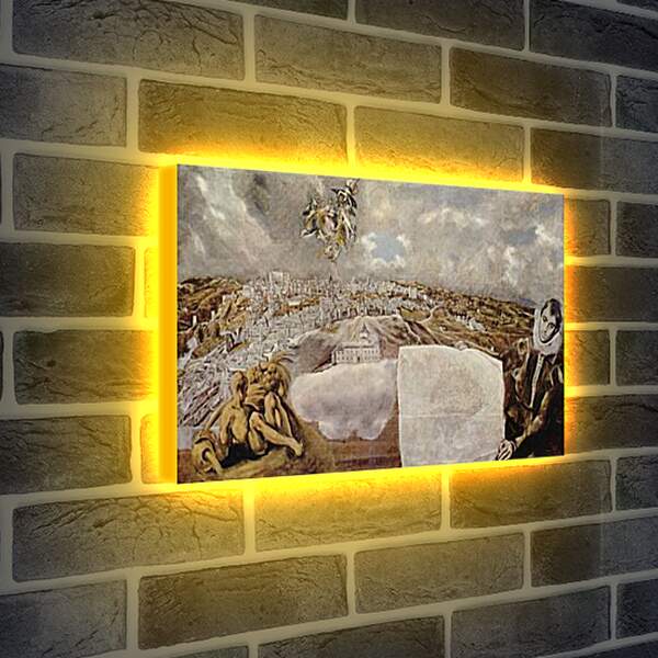 Лайтбокс световая панель - Ansicht von Toledo. Эль Греко