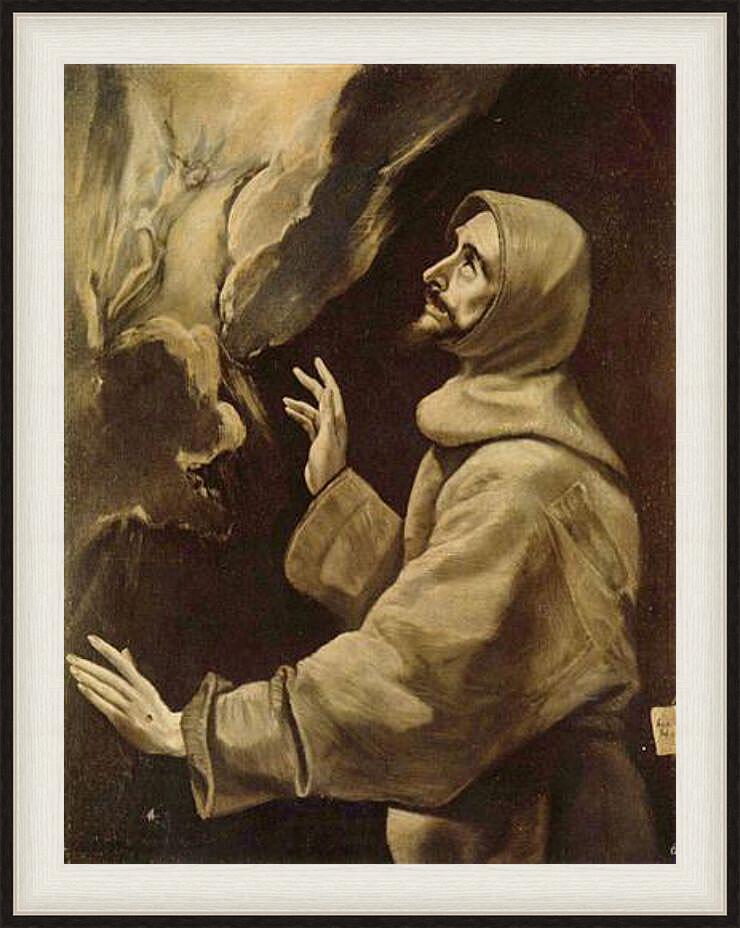 Картина в раме - Stigmatisation des Hl. Franziskus. Эль Греко