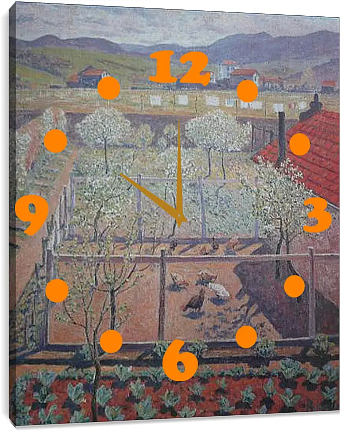 Часы картина - El gallinero. Эль Греко