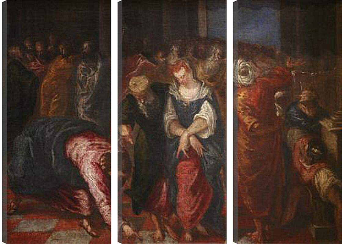 Модульная картина - Christ and the Adulterous Woman. Эль Греко