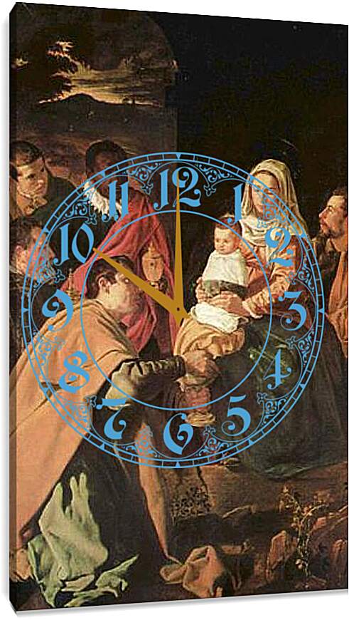 Часы картина - Anbetung der Heiligen Drei Konige (Epiphanias). Эль Греко