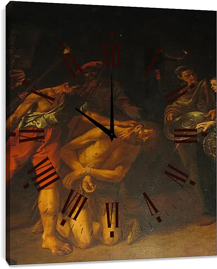 Часы картина - St. John the Baptist in the Mountains. Эль Греко
