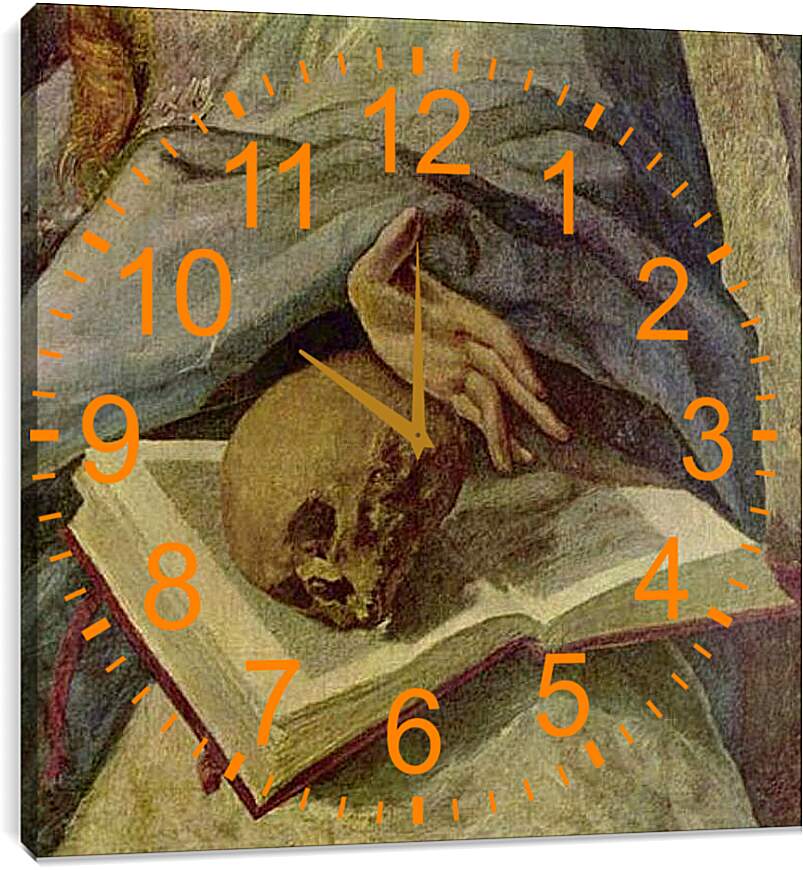 Часы картина - Bubende Maria Magdalena (Detail). Эль Греко