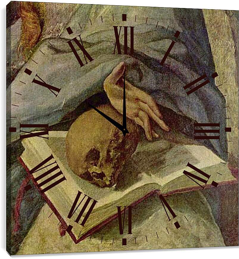 Часы картина - Bubende Maria Magdalena (Detail). Эль Греко