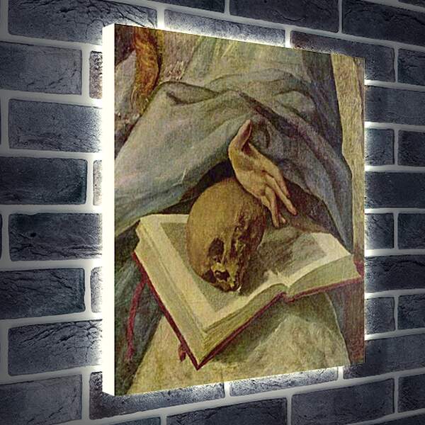 Лайтбокс световая панель - Bubende Maria Magdalena (Detail). Эль Греко