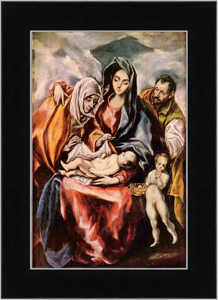 Картина в раме - Hl. Familie. Эль Греко