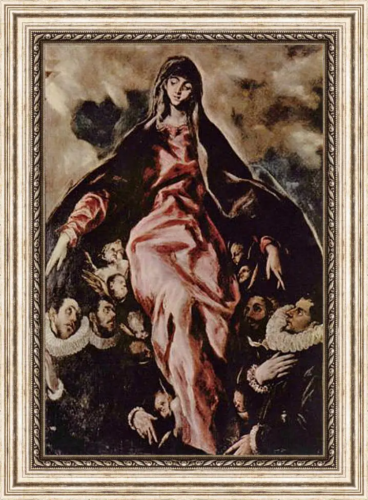 Картина в раме - Schutzmantelmadonna. Эль Греко
