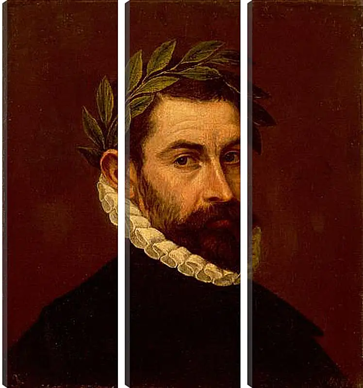 Модульная картина - Portrait of the Poet Alonso Ercilla y Zuniga. Эль Греко