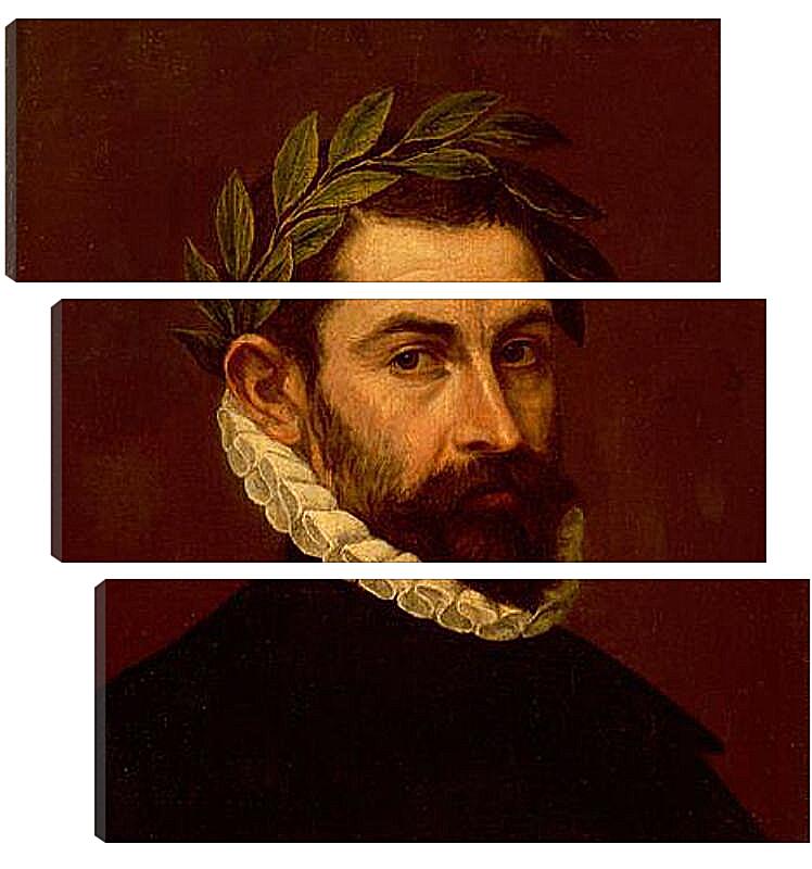 Модульная картина - Portrait of the Poet Alonso Ercilla y Zuniga. Эль Греко