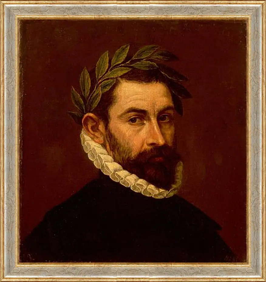 Картина в раме - Portrait of the Poet Alonso Ercilla y Zuniga. Эль Греко