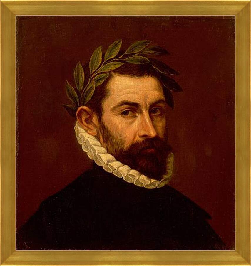 Картина в раме - Portrait of the Poet Alonso Ercilla y Zuniga. Эль Греко
