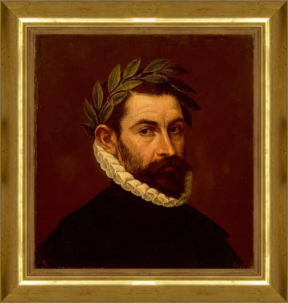 Картина в раме - Portrait of the Poet Alonso Ercilla y Zuniga. Эль Греко