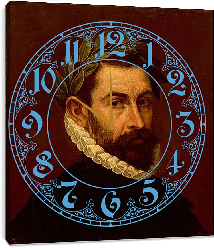 Часы картина - Portrait of the Poet Alonso Ercilla y Zuniga. Эль Греко