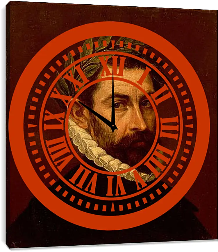 Часы картина - Portrait of the Poet Alonso Ercilla y Zuniga. Эль Греко