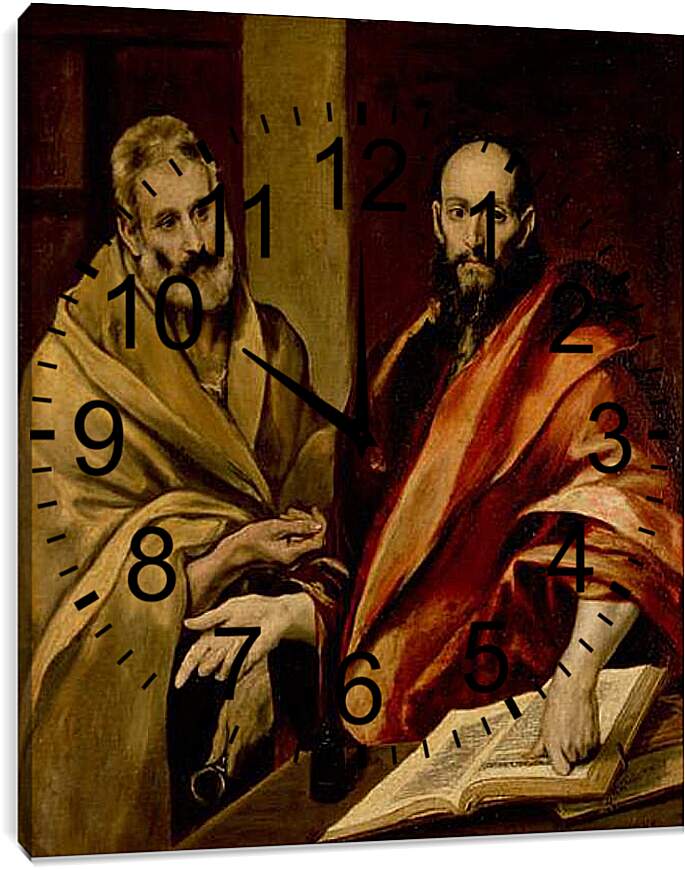 Часы картина - Sts Peter and Paul. Эль Греко