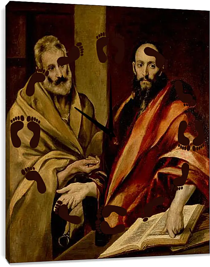 Часы картина - Sts Peter and Paul. Эль Греко