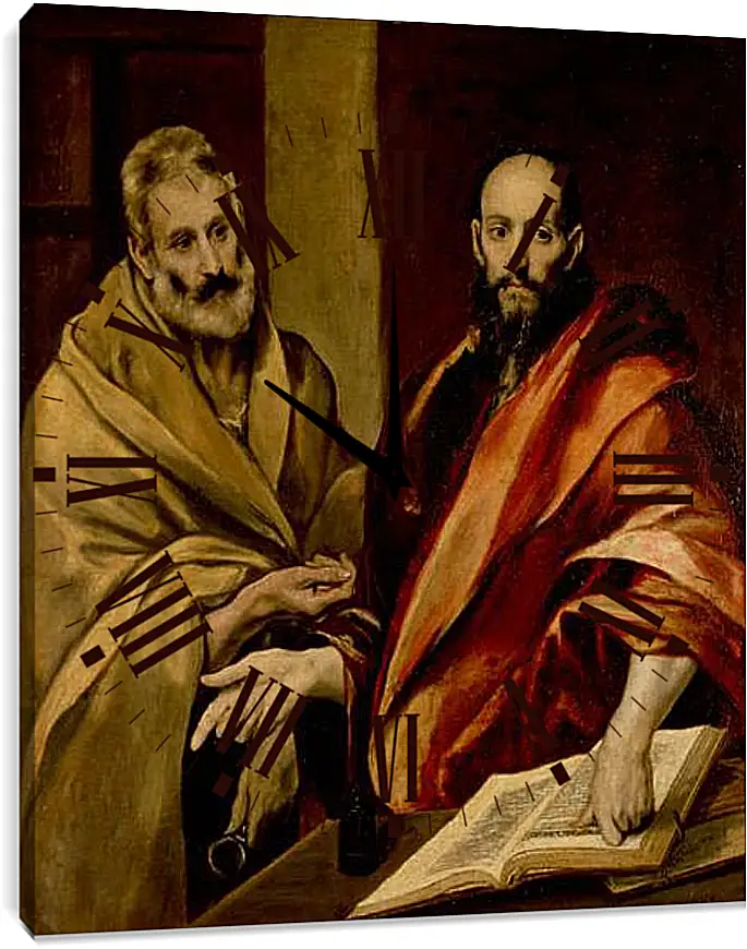 Часы картина - Sts Peter and Paul. Эль Греко