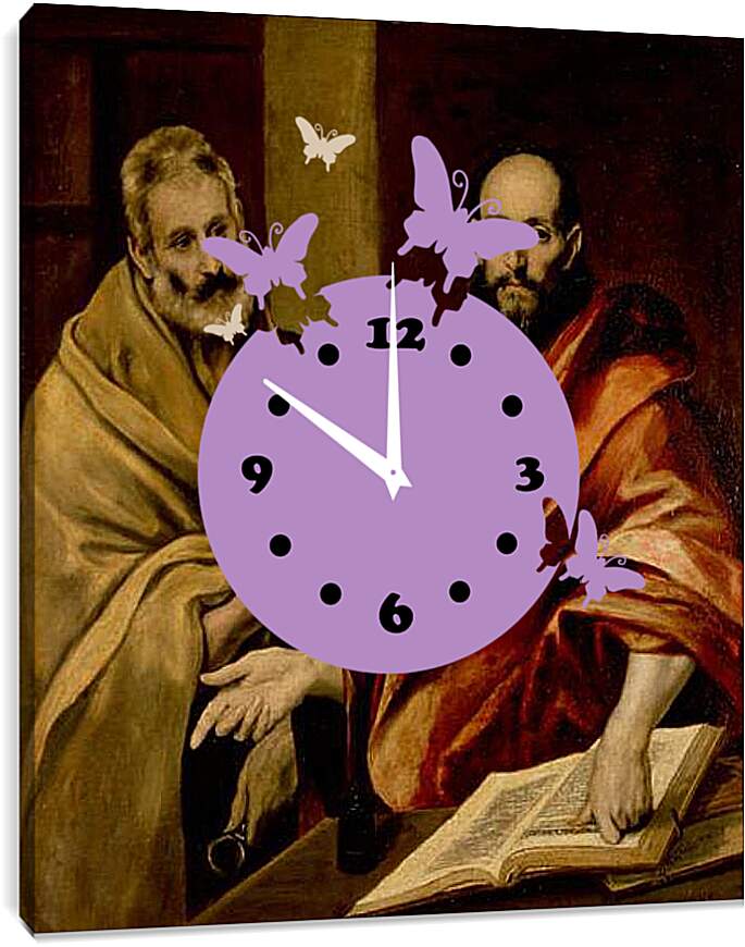 Часы картина - Sts Peter and Paul. Эль Греко