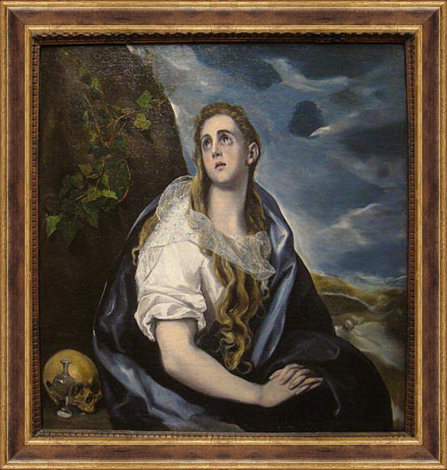 Картина в раме - The Repentant Magdalen. Эль Греко