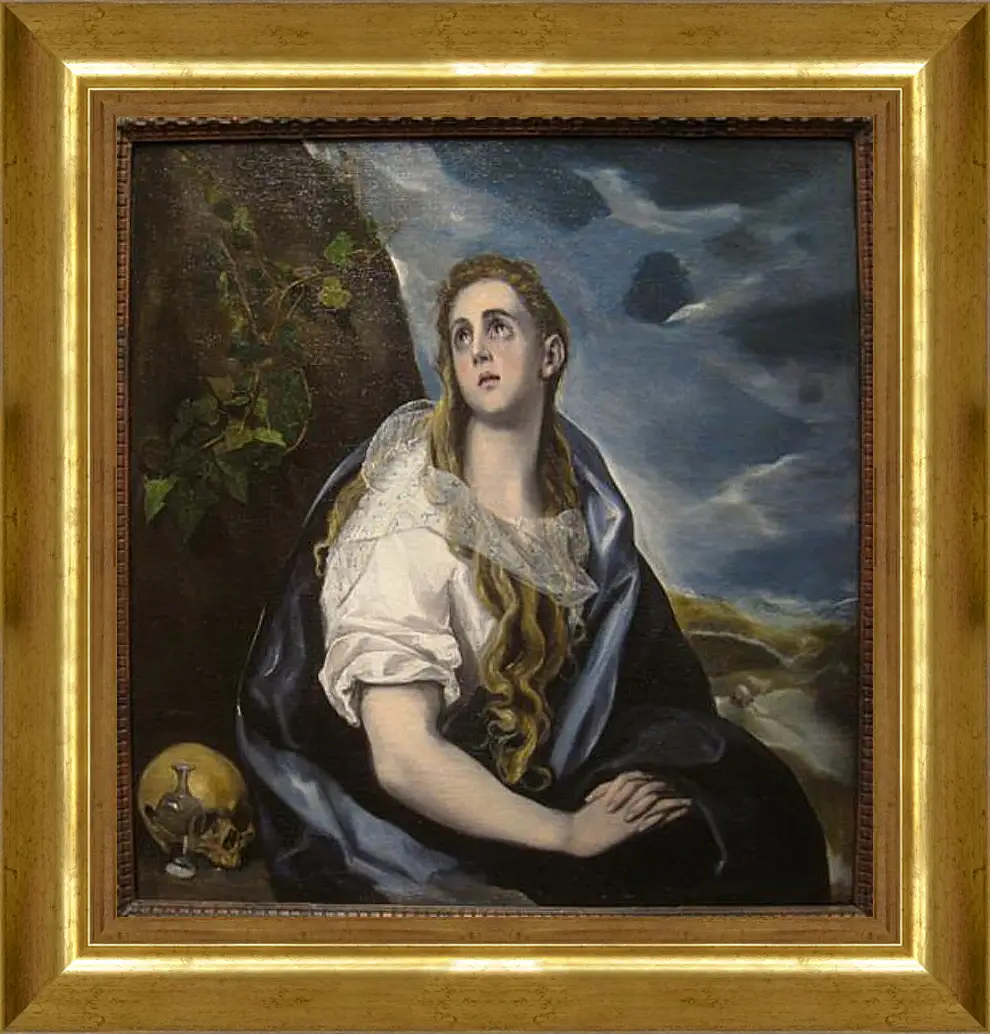 Картина в раме - The Repentant Magdalen. Эль Греко