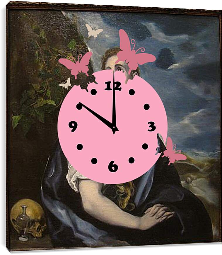 Часы картина - The Repentant Magdalen. Эль Греко