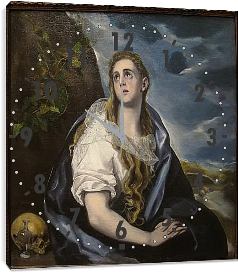 Часы картина - The Repentant Magdalen. Эль Греко