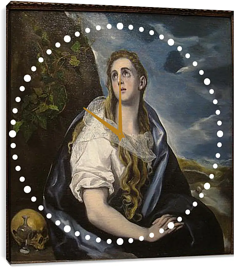 Часы картина - The Repentant Magdalen. Эль Греко