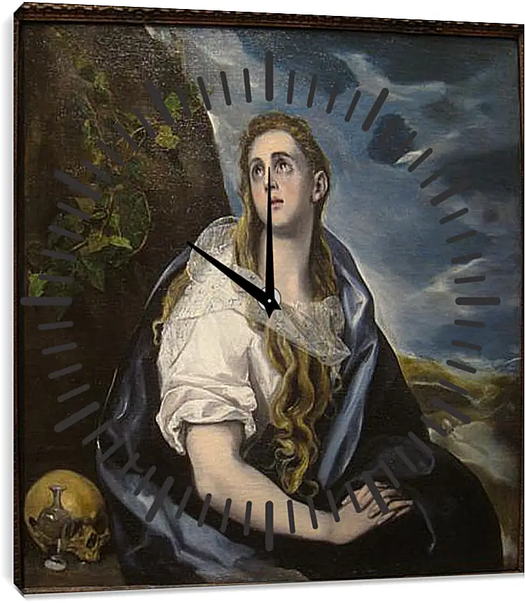 Часы картина - The Repentant Magdalen. Эль Греко
