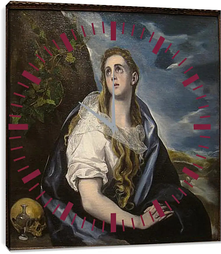 Часы картина - The Repentant Magdalen. Эль Греко
