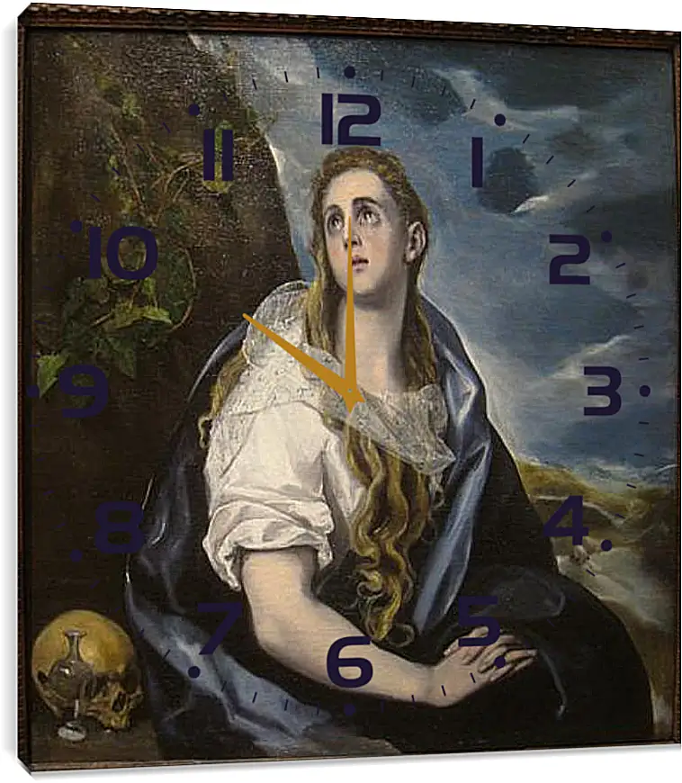 Часы картина - The Repentant Magdalen. Эль Греко