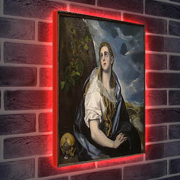 Лайтбокс световая панель - The Repentant Magdalen. Эль Греко