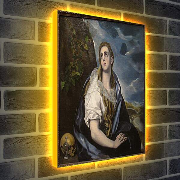 Лайтбокс световая панель - The Repentant Magdalen. Эль Греко