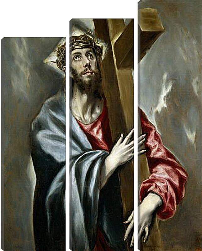 Модульная картина - Cristo Abrazado a la Cruz. Эль Греко