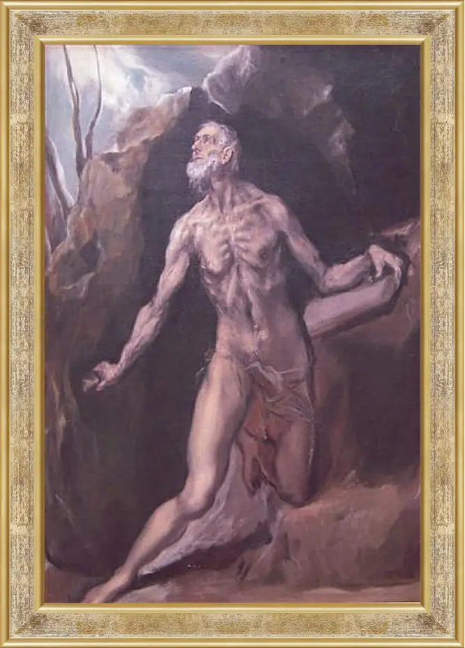 Картина в раме - Saint Jerome. Эль Греко