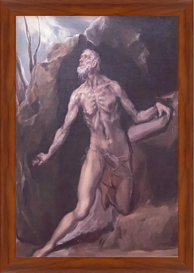 Картина в раме - Saint Jerome. Эль Греко