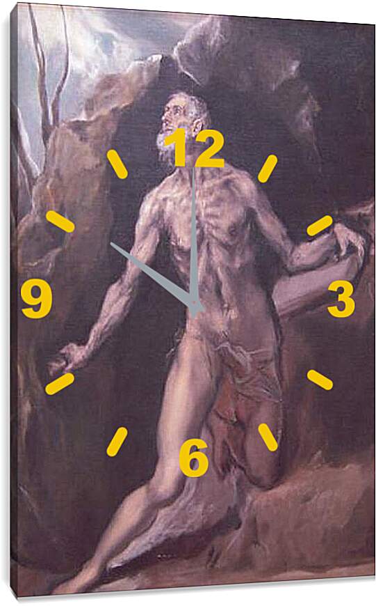 Часы картина - Saint Jerome. Эль Греко