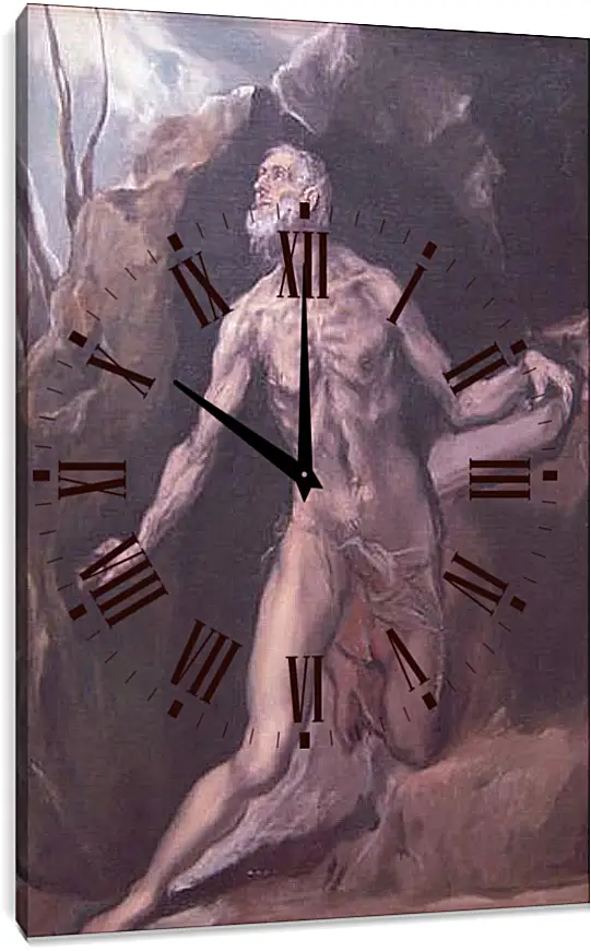 Часы картина - Saint Jerome. Эль Греко