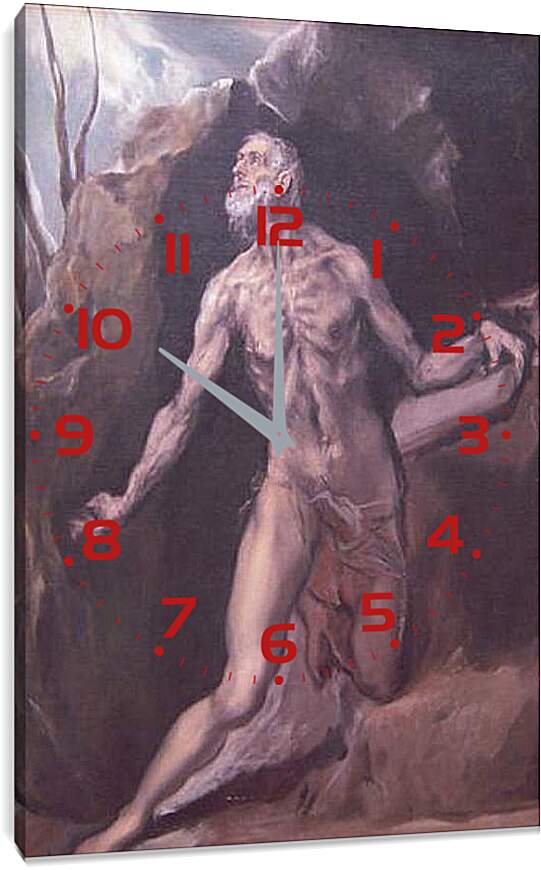 Часы картина - Saint Jerome. Эль Греко