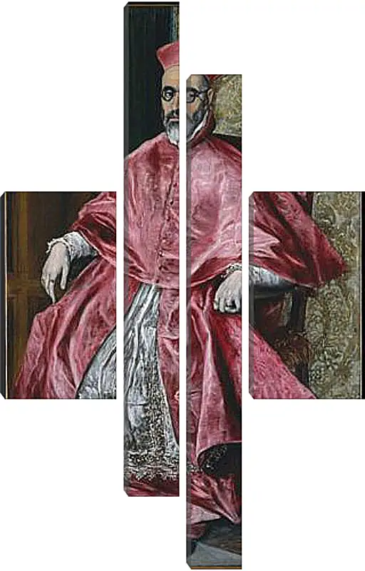 Модульная картина - Portrait of a Cardinal, Probably Cardinal Do. Эль Греко