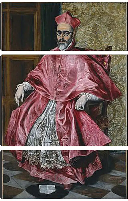 Модульная картина - Portrait of a Cardinal, Probably Cardinal Do. Эль Греко