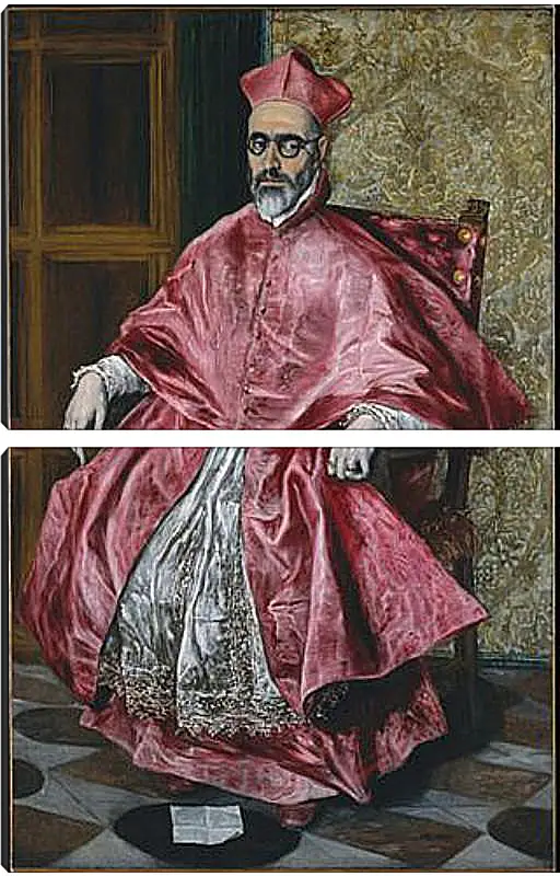 Модульная картина - Portrait of a Cardinal, Probably Cardinal Do. Эль Греко