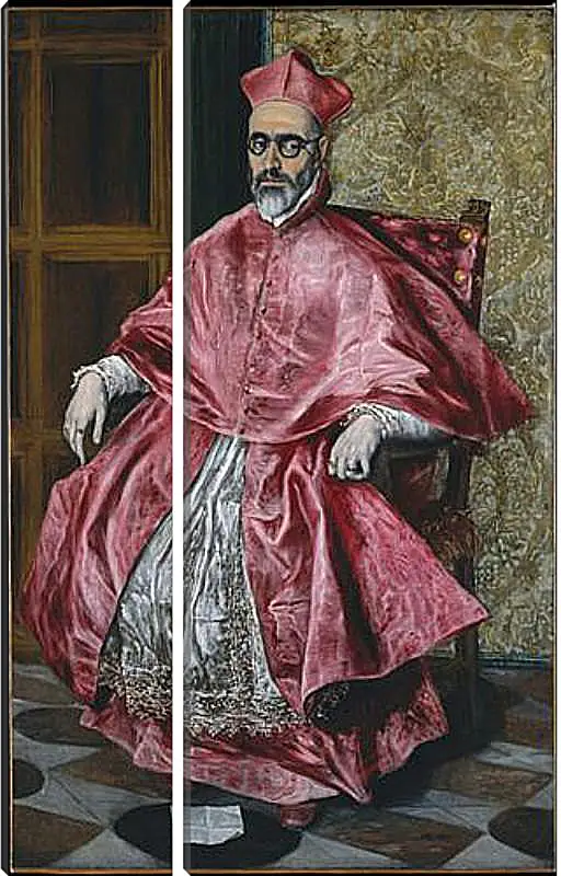 Модульная картина - Portrait of a Cardinal, Probably Cardinal Do. Эль Греко