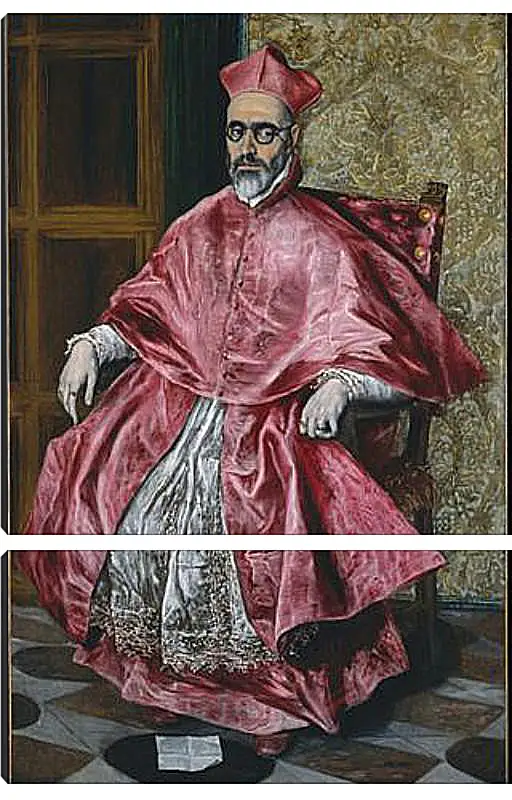 Модульная картина - Portrait of a Cardinal, Probably Cardinal Do. Эль Греко