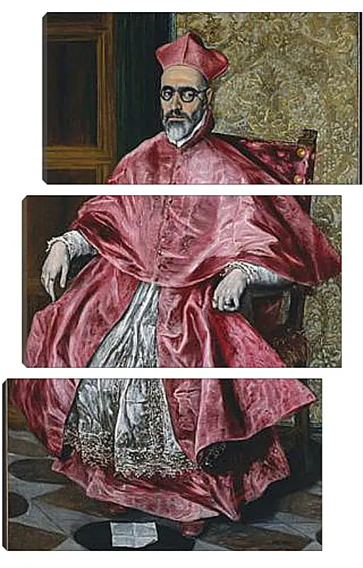 Модульная картина - Portrait of a Cardinal, Probably Cardinal Do. Эль Греко