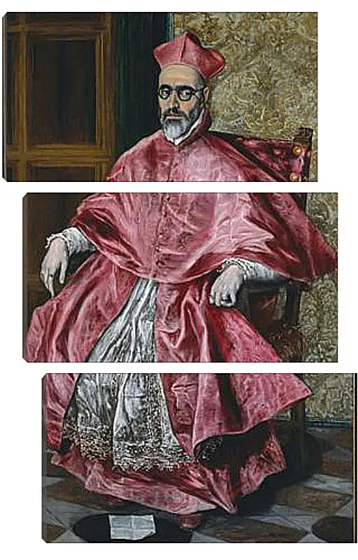 Модульная картина - Portrait of a Cardinal, Probably Cardinal Do. Эль Греко