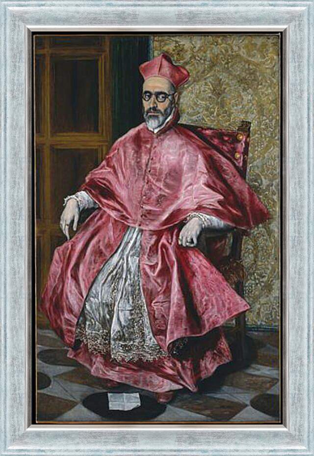 Картина в раме - Portrait of a Cardinal, Probably Cardinal Do. Эль Греко