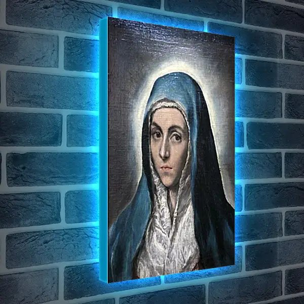 Лайтбокс световая панель - Mater Dolorosa. Эль Греко