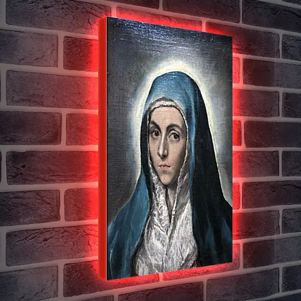 Лайтбокс световая панель - Mater Dolorosa. Эль Греко