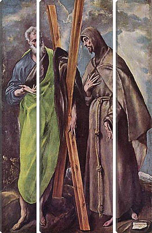 Модульная картина - Hll. Andreas und Franziskus. Эль Греко
